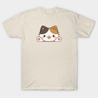 Pawzup! Calico Cat | Kawaii T-Shirt